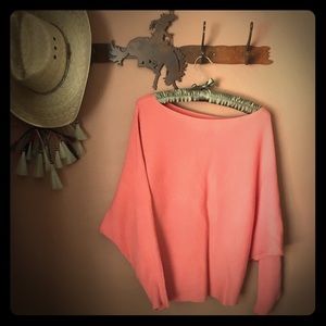 Peach Dolman Sweater, Size Small
